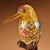Metal Pair of Vintage Cloisonne Enamel Woodpecker Figures – 10.2" Birds on Branches For Sale - Image 7 of 10