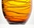 2000 - 2009 Viterra Gallery Collection Ombré Amber Smokey Gray Barrel Shaped Art Glass Vase For Sale - Image 5 of 10