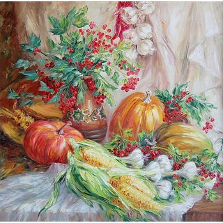 Oil Painting From the Grandfather's Garden Kotmin Olga For Sale