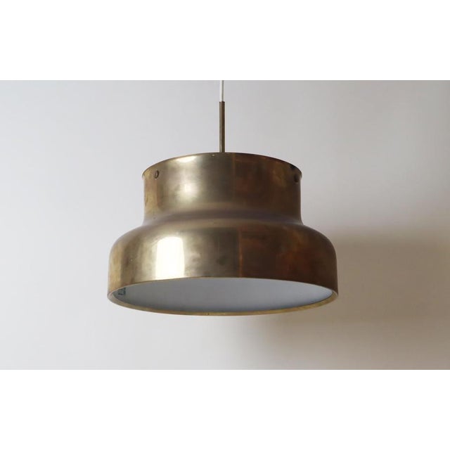Swedish Brass Bumling Pendant Light by Anders Pherson for Atelje Lyktan, 1960s For Sale - Image 9 of 17