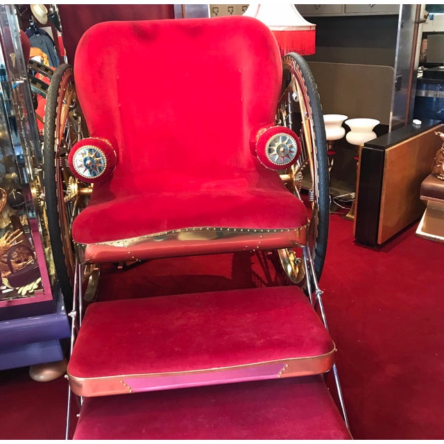 Red Modern Mattia Bonetti Red Chair Oversized Throne For Sale - Image 8 of 13