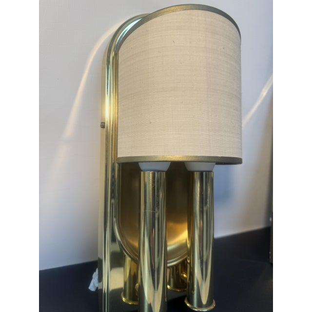 Gold Vintage Wall Lamp in Brass For Sale - Image 8 of 11