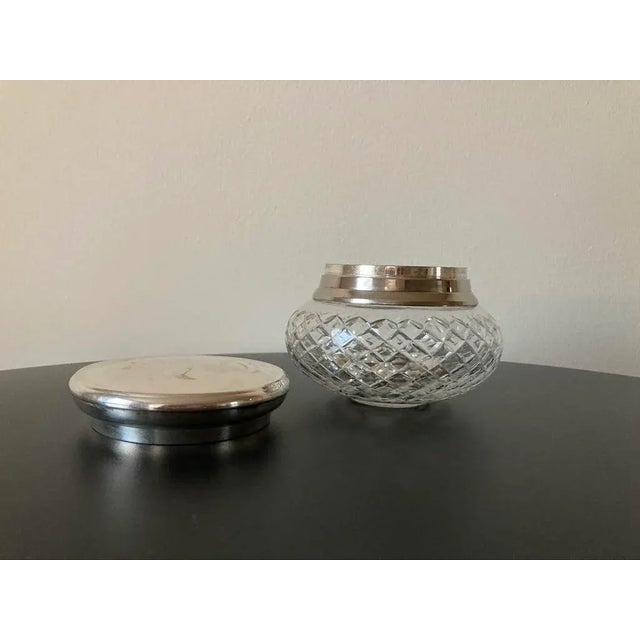 Mid 20th Century English Art Glass and Silver Vanity or Jewelry Box For Sale - Image 10 of 12