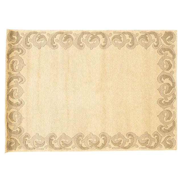 Nos Hand Knotted Scandinavian Rug by Anna Johanna Ångström For Sale