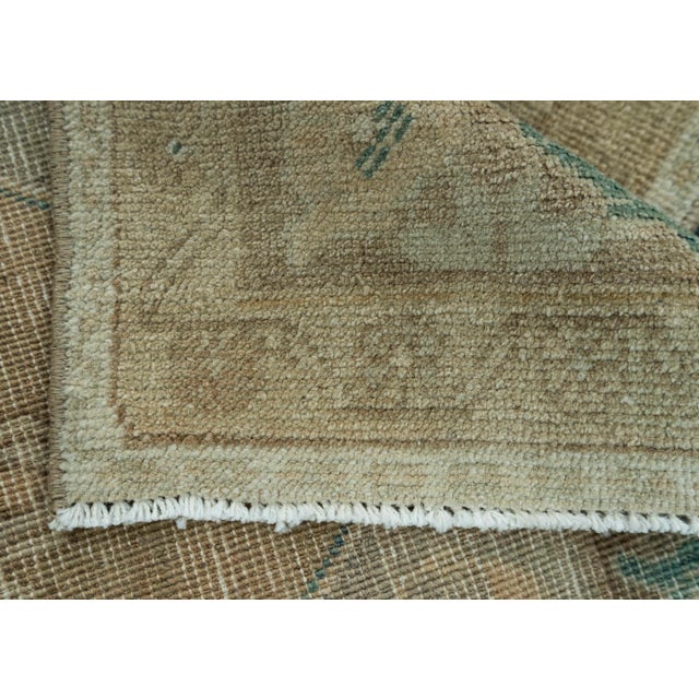 Textile Turkish Mini Rug Oriental Hand Knotted Vintage Rug 1'7" x 3'6" #20729 For Sale - Image 7 of 8