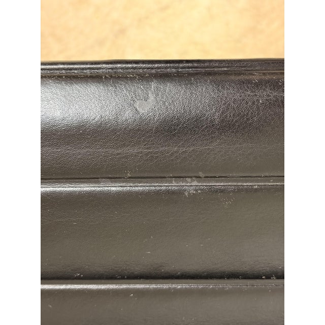 EA 108 Office Chair in Black Leather with Polished Aluminum Frame by Charles and Ray Eames for Vitra For Sale - Image 9 of 13