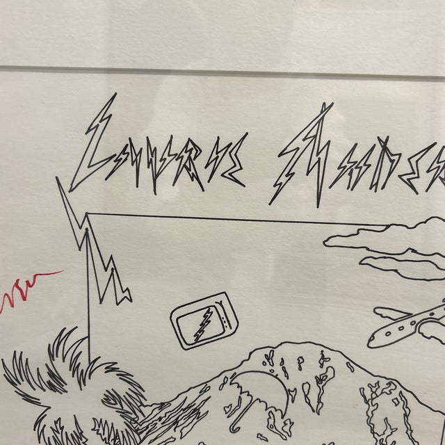 White 1980s Laurie Anderson Signed Limited Edition Print, Framed For Sale - Image 8 of 12
