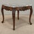 French Antique French Régence Style Carved Oak Sainte Anne Marble End Table For Sale - Image 3 of 18