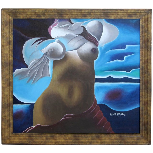 Nice Painting of a Nude Signed For Sale - Image 12 of 12