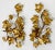 Mid 20th Century Vintage Italian Gilt Tole Metal Wall Candle Sconces, a Pair For Sale - Image 5 of 8
