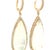 Contemporary Italian 14k Rose Gold Mother-of-Pearl Diamond Drop Earrings, Pair For Sale - Image 3 of 10