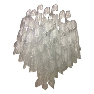 Murano Glass Sputnik Chandelier with Swirling Italian Glass by Simoeng For Sale