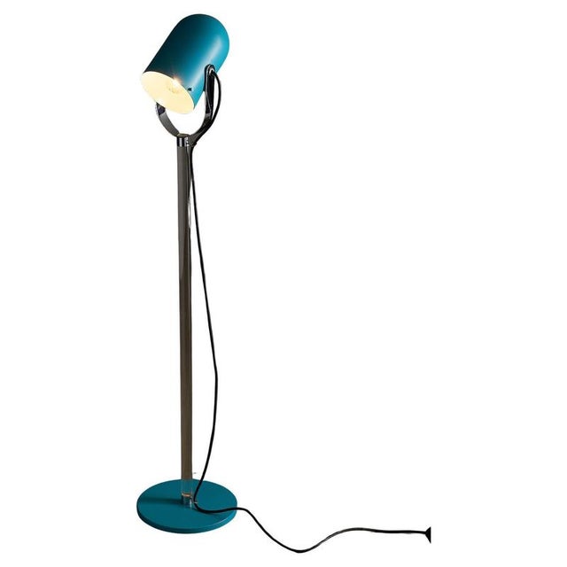 Space Age Turquoise Acrylic Glass Floor Lamp attributed to Cosack, 1970s For Sale - Image 11 of 11