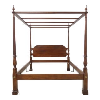 Stickley Queen Size Mahogany Canopy Bed For Sale