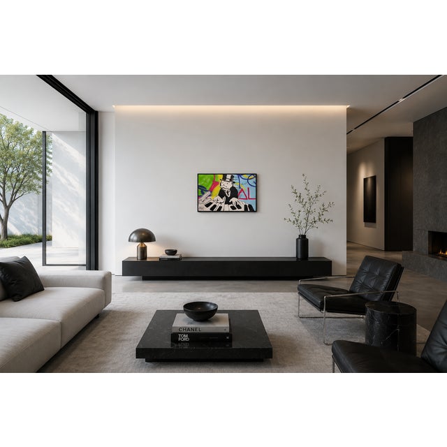 Alec Monopoly "Mr. Monopoly Playing the Piano" 2010 Painting on Canvas American Neo Pop Art - Original Contemporary...