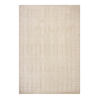 Chris Loves Julia x Loloi Calvin Ivory / Oatmeal 6'-3" x 9'-6" Area Rug For Sale