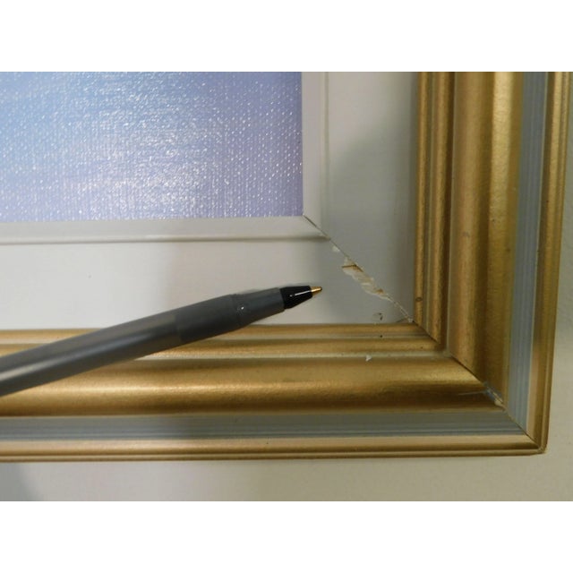 M. Monette Oil Painting on Canvas Board Landscape Late Winter Afternoon Solitude For Sale - Image 10 of 13