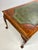 Chippendale Mid 20th Century Large English Chippendale Style Burl Walnut Partners Desk With Ogee Molded Drawers For Sale - Image 3 of 18