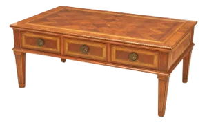 Alfonso Marina Ebanista Marquetry Inlaid Coffee Cocktail Table