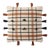 Loloi Handwoven Plaid Striped Pillow with Tassels, Natural / Brown - 18" x 18" Cover For Sale