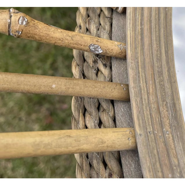 Sunburst Bamboo Mirror in the Style of Franco Albini (Designer) For Sale - Image 16 of 16