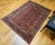 Early 20th Century Persian Kashan Rug, Hand-Knotted Wool & Cotton, Floral Design, Red & Navy, 5x7 For Sale - Image 4 of 16