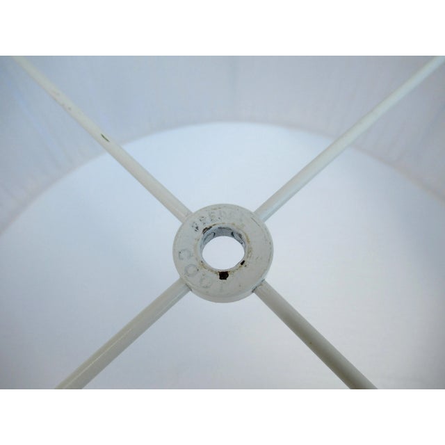 C.1980's Frederick Cooper Crystal, Brass & Green Marble Table Lamp With Silk/Rayon Shade For Sale - Image 11 of 13