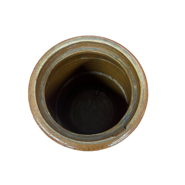 Mid 20th Century Antique Salt-Glazed Stoneware Crock 2gal For Sale - Image 5 of 8