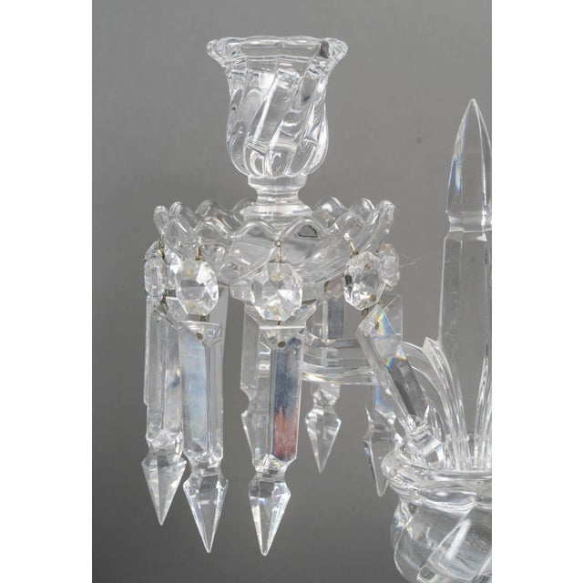 Early 20th Century Napoleon III Candelabras from Baccarat, Set of 2 For Sale - Image 5 of 8