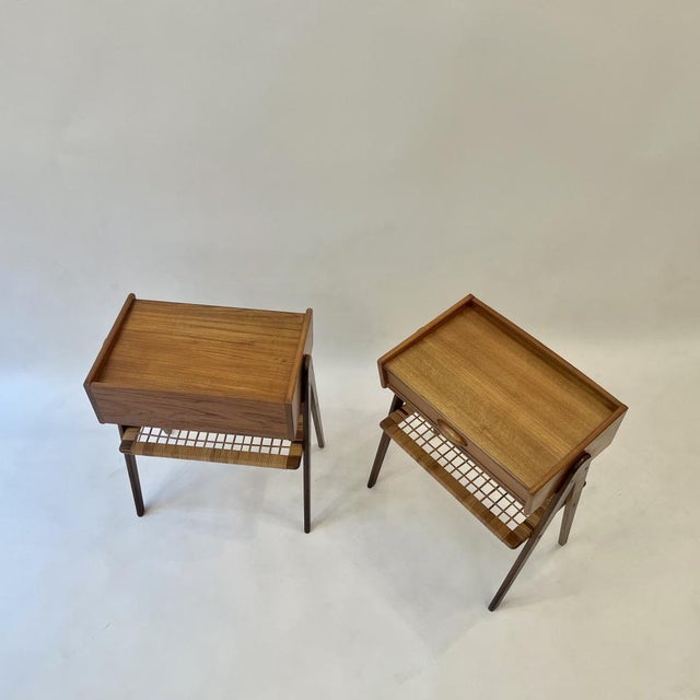 Nightstands attributed to Soren Rasmussen, 1960s, Set of 2 For Sale - Image 9 of 11