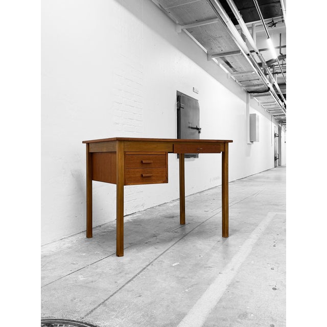 Small Danish Teak Writing Desk, 1950s For Sale - Image 14 of 16