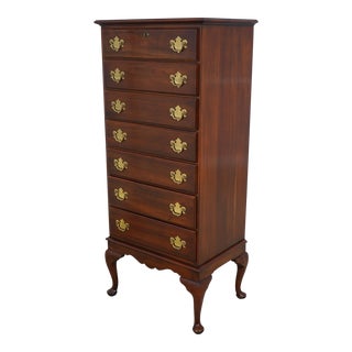 Statton Cherry Queen Anne Lingerie Chest For Sale