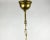 Gilded Brass and Burgundy Ceramics Chandelier For Sale - Image 6 of 7
