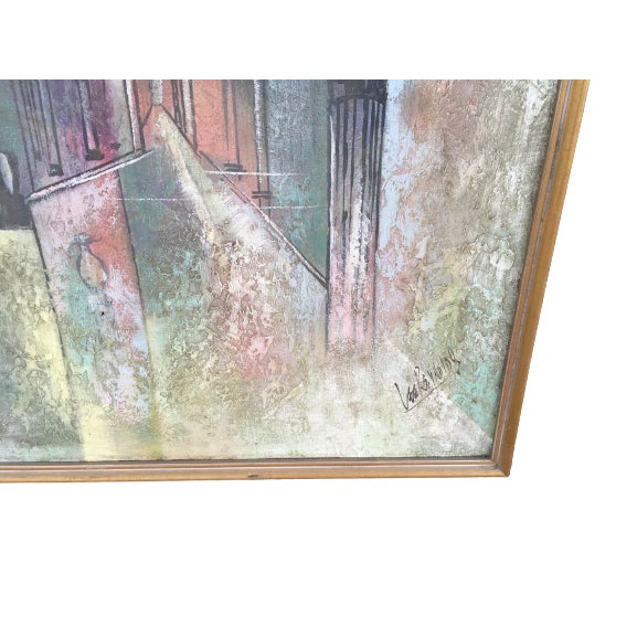 Lee Reynolds Large Vintage Lee Reynolds Impressionist Pastel Painting For Sale - Image 4 of 5