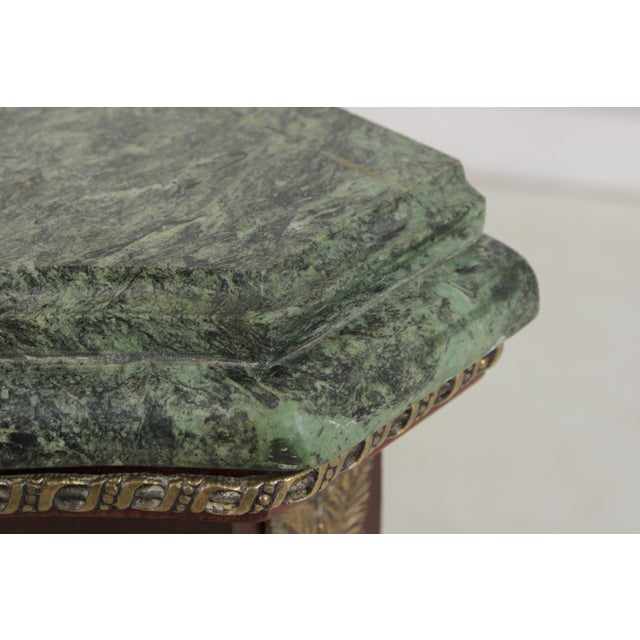 Vintage Marble Top French Louis XVI Style Commode For Sale - Image 13 of 18