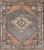 Textile Turkish Hand Knotted Oushak Vintage Small Carpet in Light Orange and Light Gray For Sale - Image 7 of 7