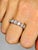 Contemporary 4.40 Carat Brilliant Round Diamond Wedding Eternity Band Set in 14K White Gold, Size 5.5 For Sale - Image 3 of 4