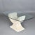 Glass Curved Tessellated Stone Pedestal Dining Table With Oval Glass Top For Sale - Image 7 of 9