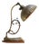 Art Nouveau French Brass Table Desk Light, 1920s For Sale