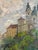 1920s 1920s Antique European Impressionist Oil Painting, Danube River Monastery For Sale - Image 5 of 9