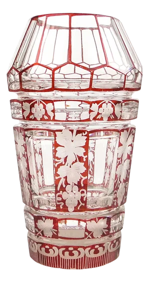 Art Deco Czechoslovakian Bohemian Vase, 1890s