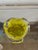 Mid-Century Modern 1950s Bright Yellow Clear Murano "Attributed" Ashtray For Sale - Image 3 of 4