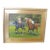 Vintage Signed Polo Competition Painting, Framed For Sale
