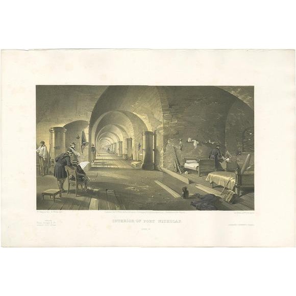 Mid 19th Century W. Simpson, Illustration of Fort Nicholas,, Crimean War, 1855, Print For Sale - Image 5 of 5