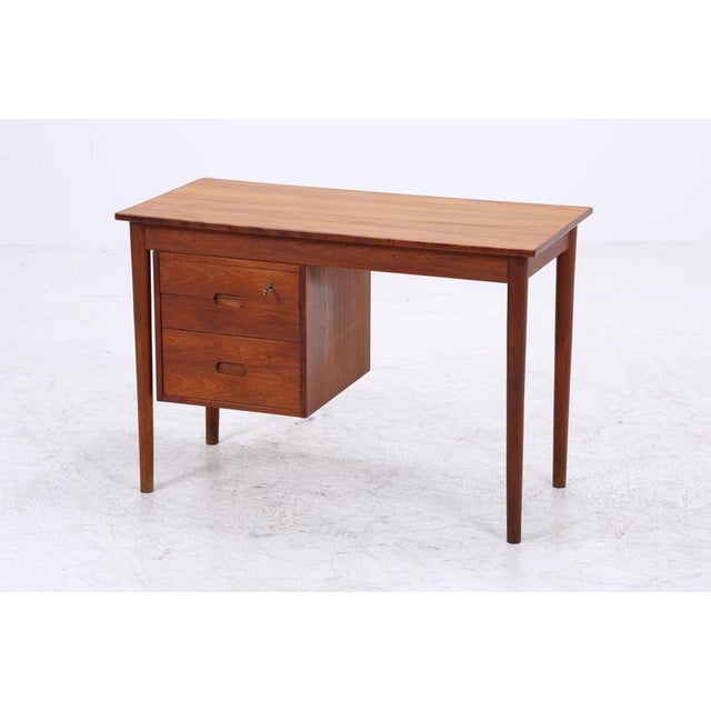 Vintage Danish Teak Desk For Sale - Image 4 of 16