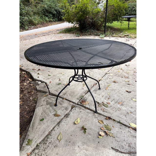 John Salterini Early Salterini Patio Dining Table, Restored, Attributed For Sale - Image 4 of 7