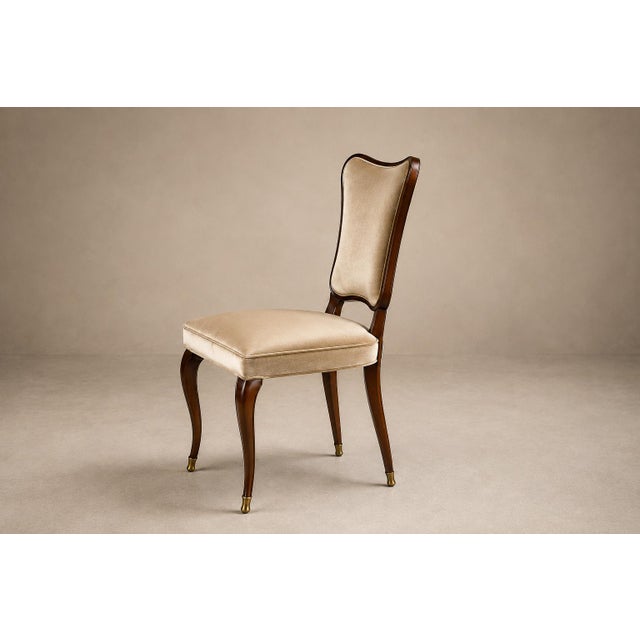 Brazilian Modern Set of Eight Dining Chairs by Pisciotta E Filhos in Rosewood & Mohair, Brazil, 1950s For Sale - Image 13 of 18