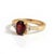 Contemporary Garnet Cubic Zirconia Engagement Ring, January Birthstone Promise Ring Us 7 For Sale - Image 3 of 4