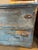 Wood Early American Blue Painted Chest of Drawers With Two Long Drawers, Ogee-Form Base in Front and Sides For Sale - Image 7 of 9