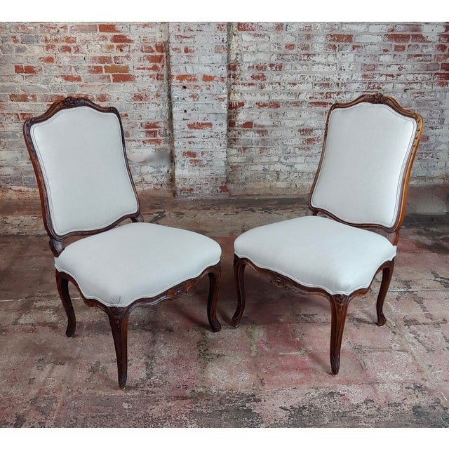French Provincial Country Style Oversized Dining Chairs Set of 4